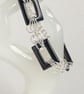 Black Agate Chainmaille Bracelet - Image 5