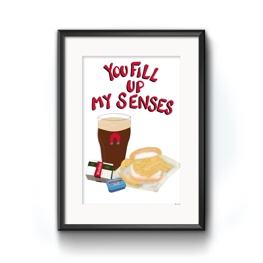 You fill up my senses print for Sheffield United fans