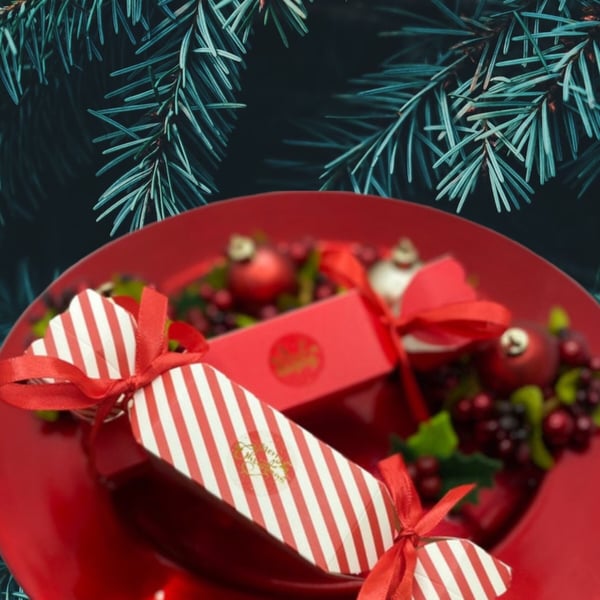 CHRISTMAS CRACKERS FILLED ( x2 )