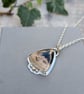 Sterling Silver Petrified Palm Wood Statement Gemstone Necklace - JBJ2082 - Image 6
