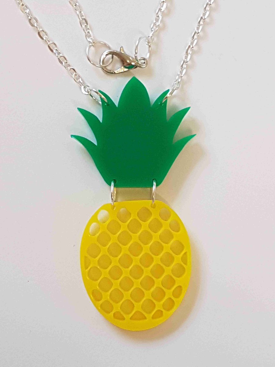 Pineapple Fruity Necklace - Acrylic