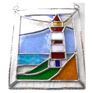 Lighthouse Suncatcher Stained Glass Picture 014 - Folksy