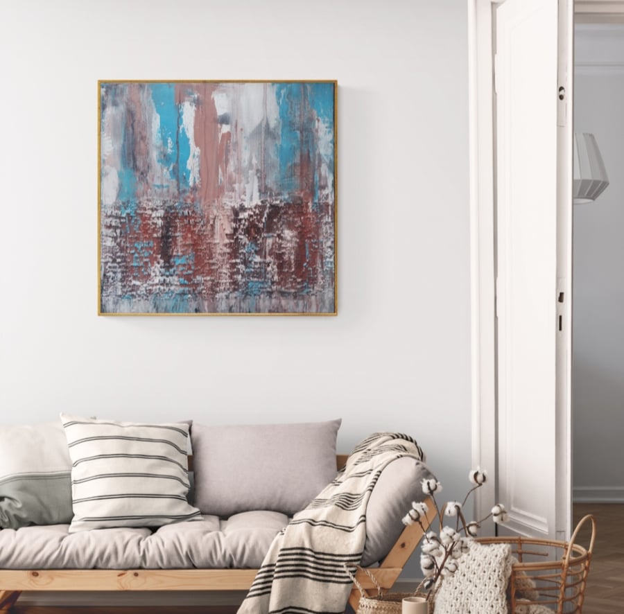 "Water and Sand" Original Abstract Painting 