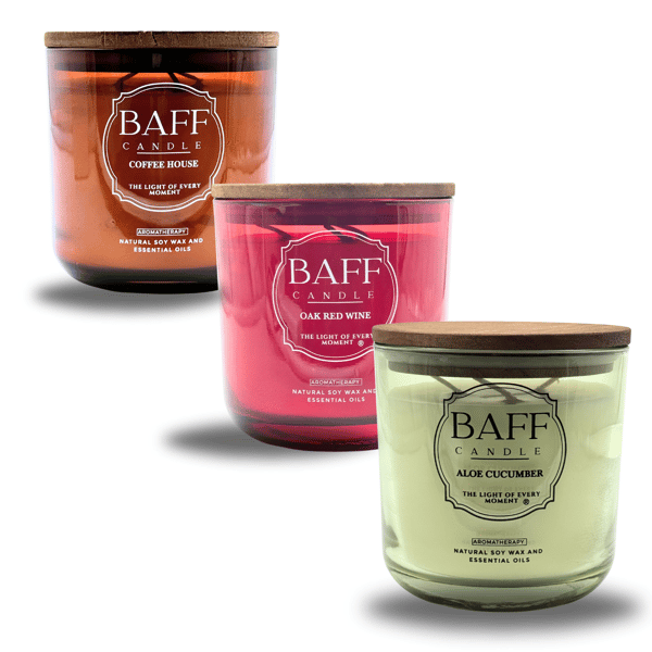 Coffee House, Oak Red Wine, Aloe Cucumber Soy Wax Luxury Candle