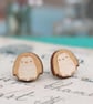 Wooden Penguin Stud Earrings - Image 1