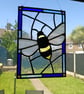 Stained Glass bee Window Hanging - Honeybee  - Image 3
