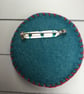 Hand Embroidered Polar Bear Brooch - Image 2