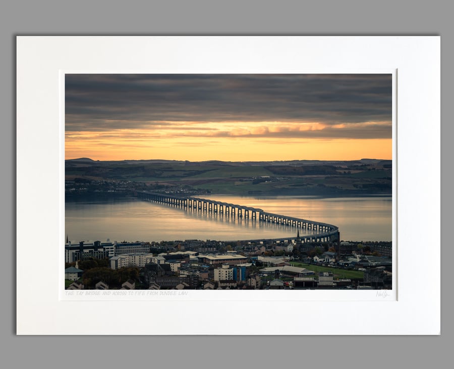 The Tay Bridge from Dundee Law - A2 (70x50cm) Unframed Print
