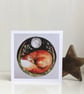 Resting Fox under a Full Moon and Starry Sky Watercolour Print Artwork - Image 4