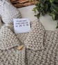 Designer Merino Wool Hand Knitted Baby Jacket & Matching Booties Set 0-3 months  - Image 9