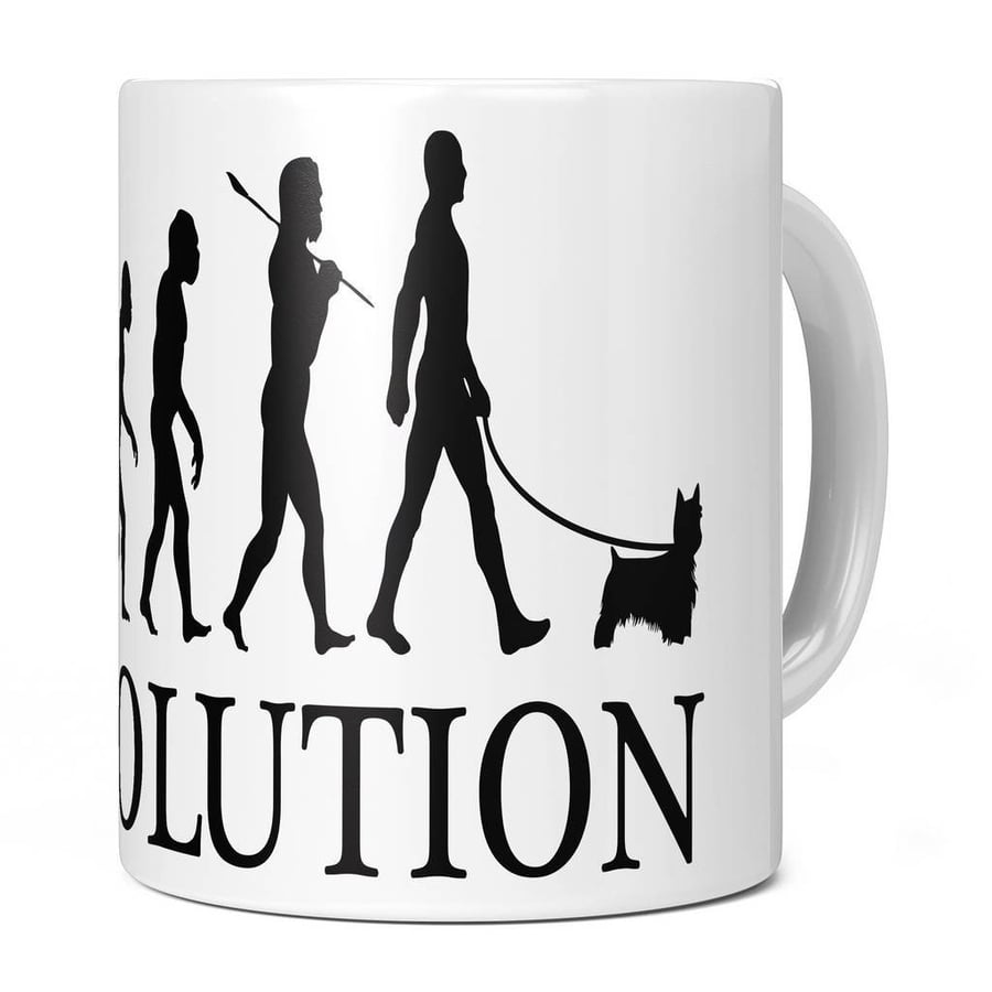 Silky Terrier Evolution 11oz Coffee Mug Cup - Perfect Birthday Gift for Him or H