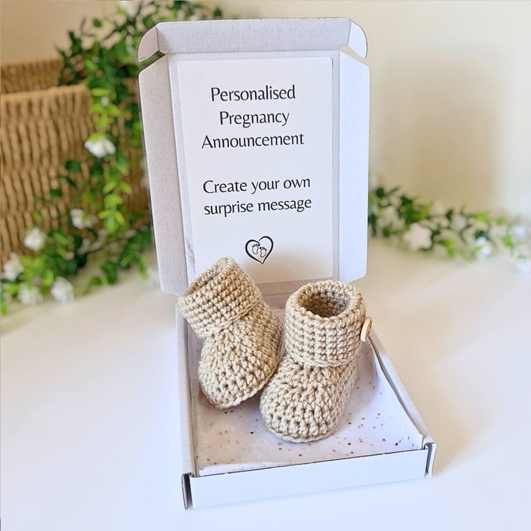 Personalised Pregnancy Announcement Letterbox Gift - Baby Reveal