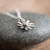 Sterling Silver Flower Necklace