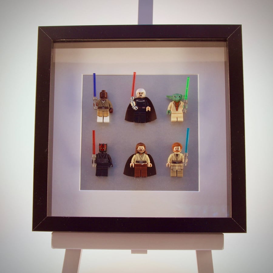 Star Wars Episodes 1 & 2 mini Figure frame