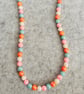 Pastel colours beaded necklace 