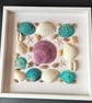 Framed picture of Seashells in a Square Shape - Image 1