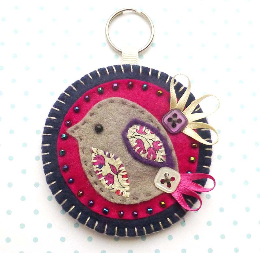 Bird Keyring ... Bag Charm