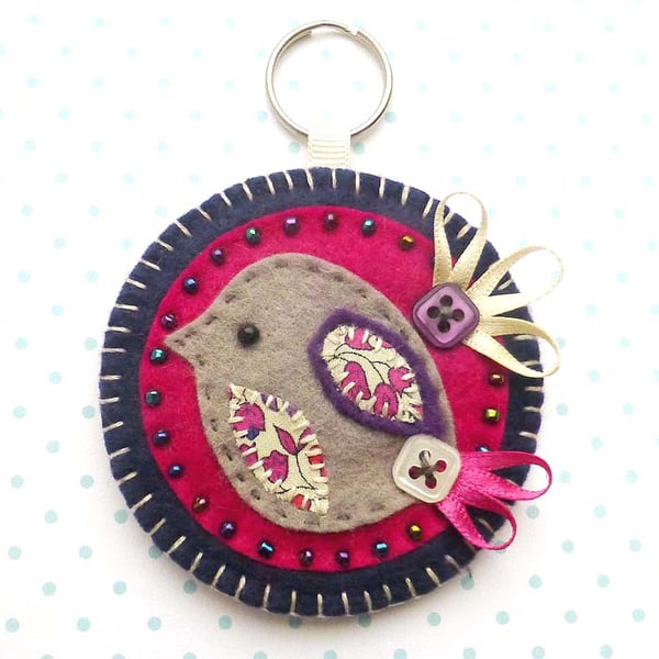 Bird Keyring ... Bag Charm