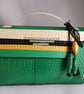 Green Mock Croc Art Deco Inspired Doctors Bag Style Gift Box Bag 
