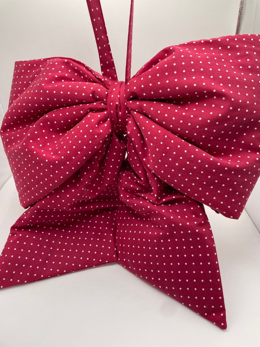 BOW Large Red Polka Dot