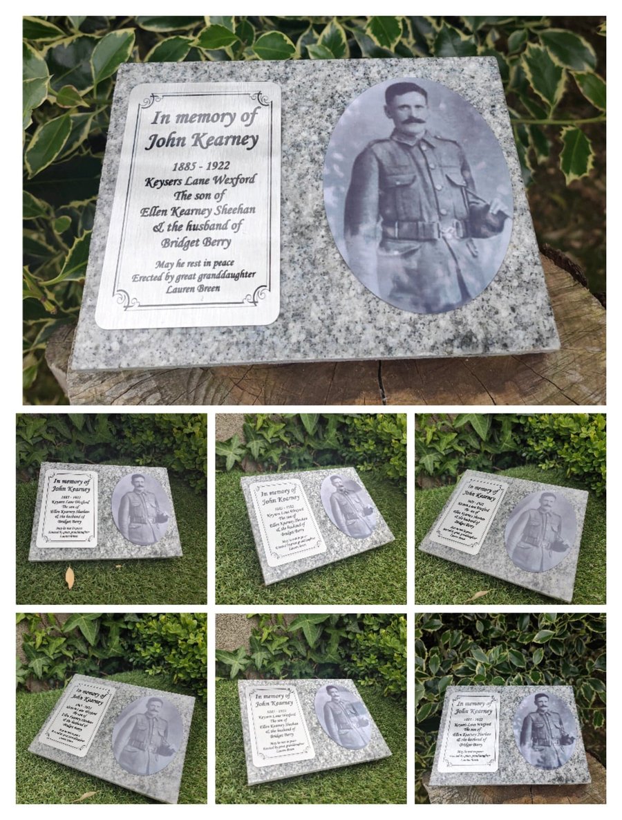 Personalised Granite Memorial Grave Plaque Grave Ornament Memorial Stone
