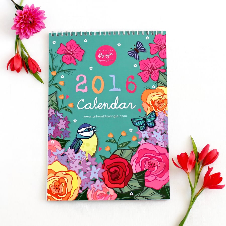2016 Wall Calendar - A4 sized