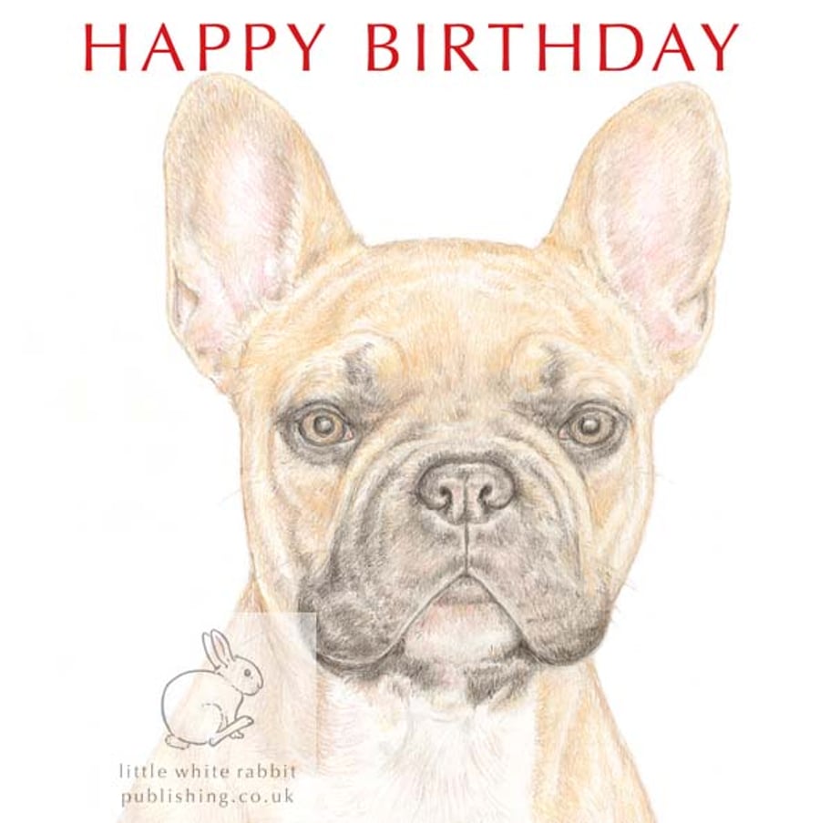 Vinnie the French Bulldog - Birthday Card
