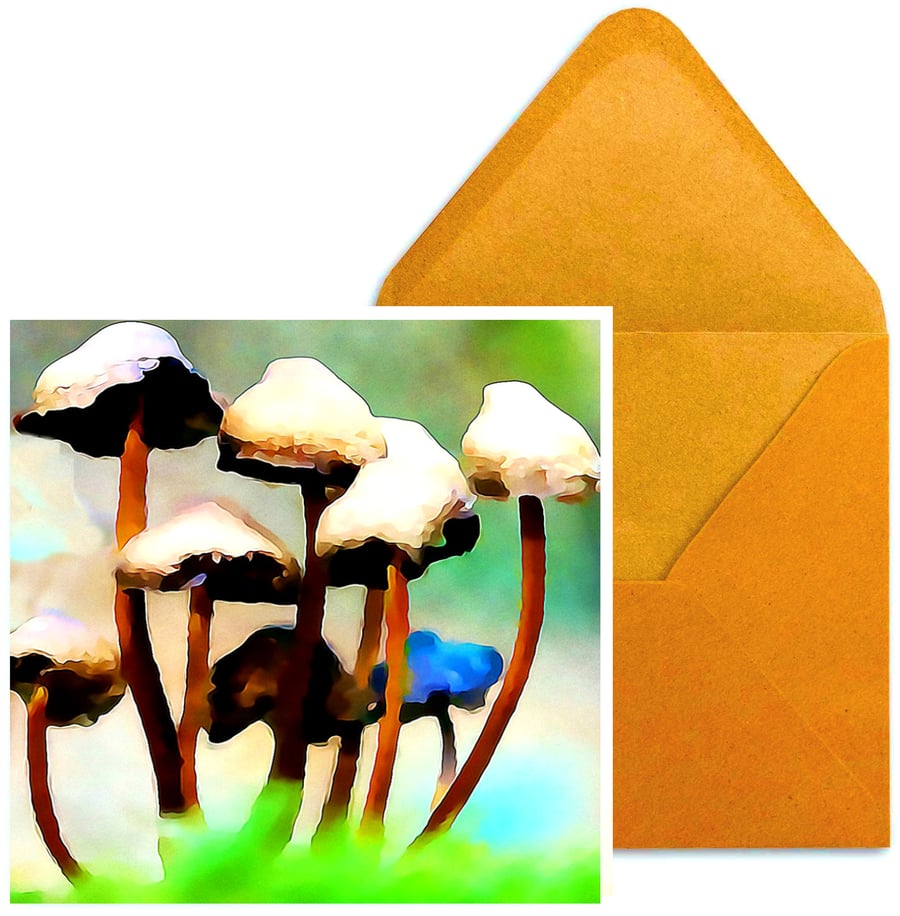 Fungi - Unusual Birthday, Greeting Card