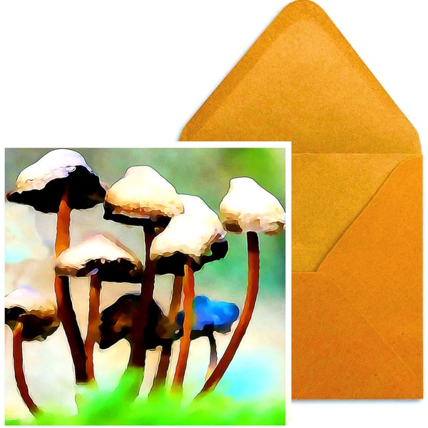 Fungi - Unusual Birthday, Greeting Card