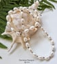 Designer Large Ivory Rice Freshwater Pearl Sterling Silver Necklace - Image 4