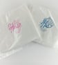 Hand towels - His and Hers embroidered with a crown on white towels
