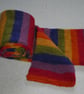 Rainbow Scarf. Tube Knit. Double Sided Scarf. Unisex Scarf - Image 4