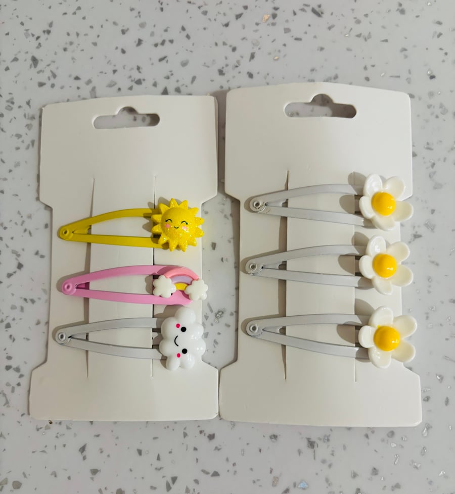 Daisy Flower Hair Clips 