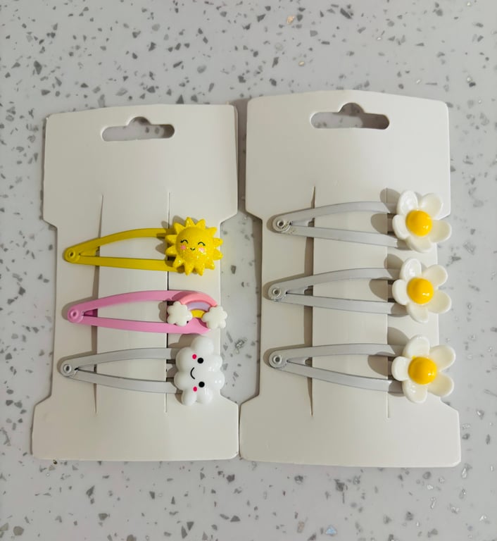 Daisy Flower Hair Clips 