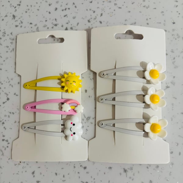 Daisy Flower Hair Clips 