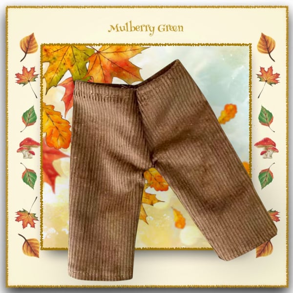 Hazelnut Brown Corduroy Trousers
