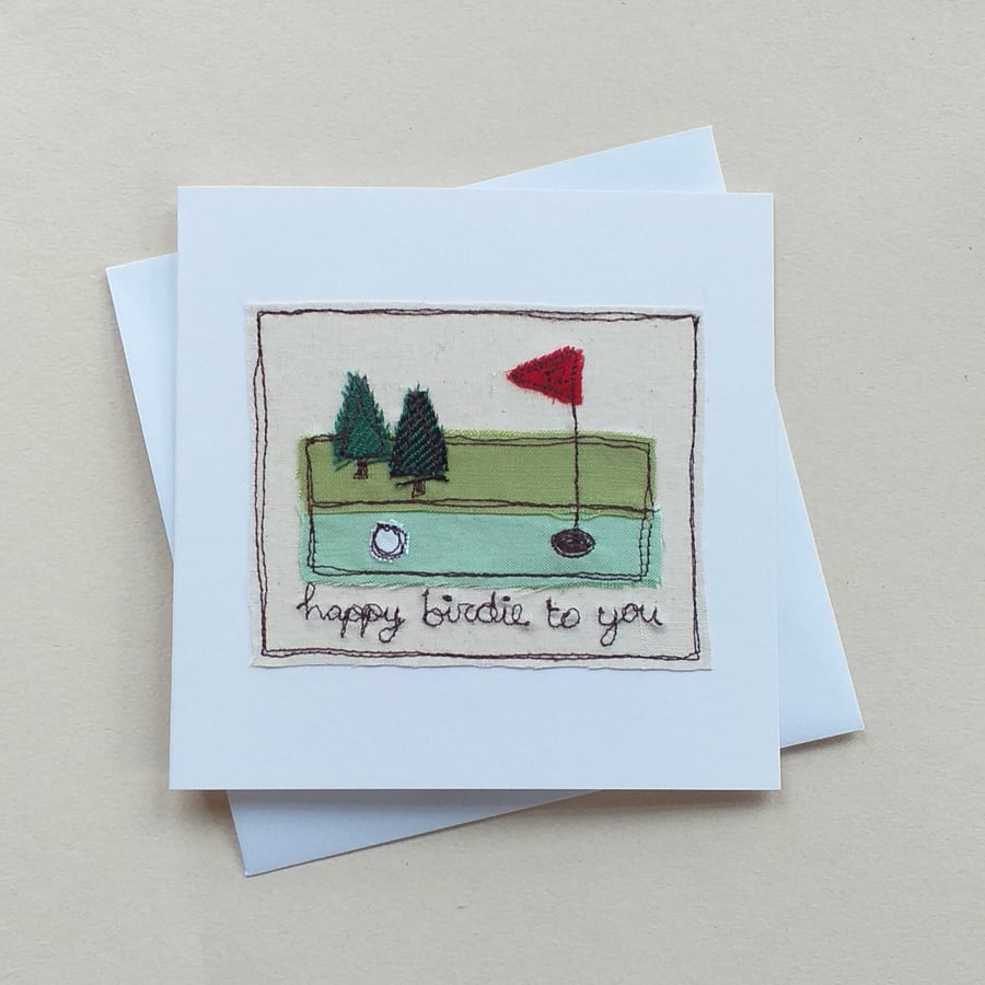 Personalised Golf Birthday Card
