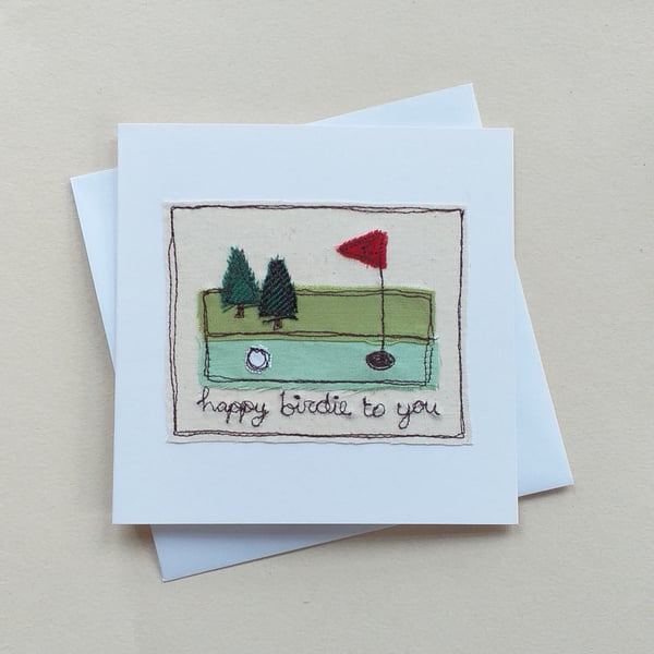 Personalised Golf Birthday Card