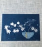 Kintsugi Botanical Cyanotype Art, Original Art, Japanese themed Artwork - Image 6