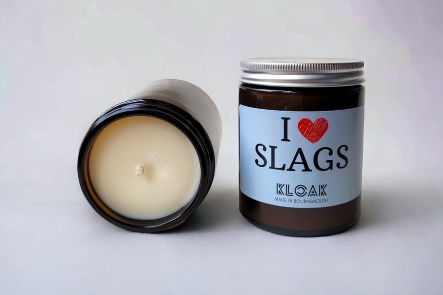 I Love Slags Cheeky Candle