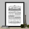 Oscar Wilde Quotes A4 Typographic Art Print