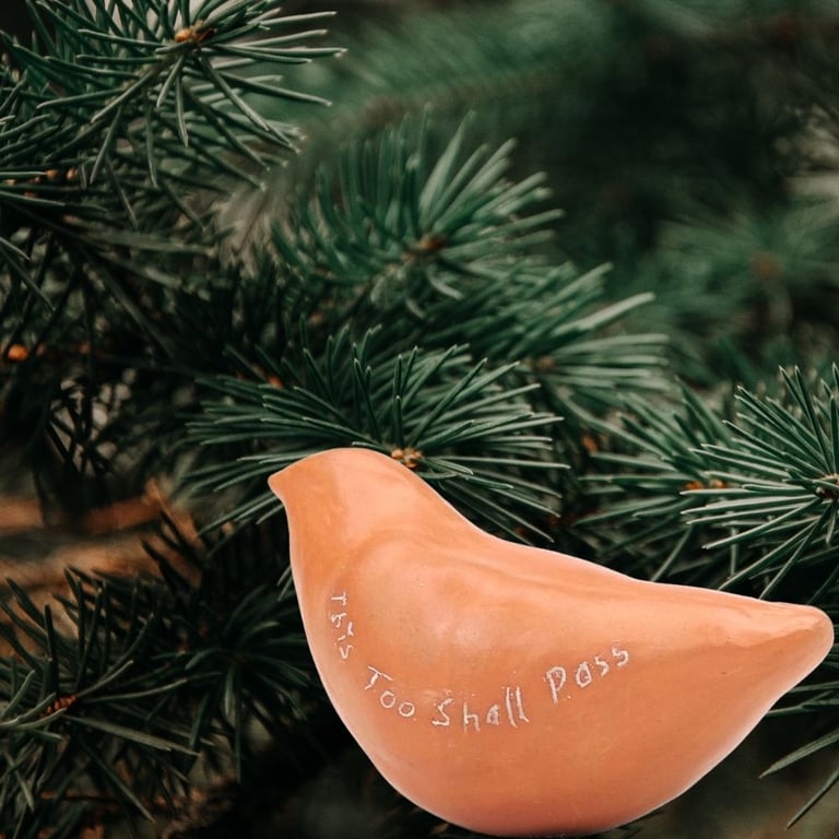 This too shall pass Bird sculpture stress relief and good vibes
