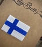 Finland Flag - Embroidered Iron On Patch - Image 2
