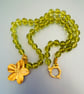 Peridot green beaded necklace  - Image 1