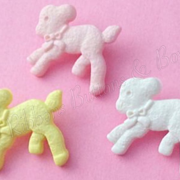 Baby Lamb buttons 20mm x 10