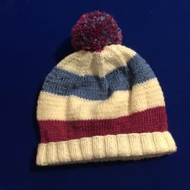 Large Aran Bobble Hat