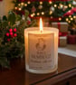 Bah Humbug Christmas Candle - Frosted Vegan Xmas Candle - Christmas Candle Gift - Image 3