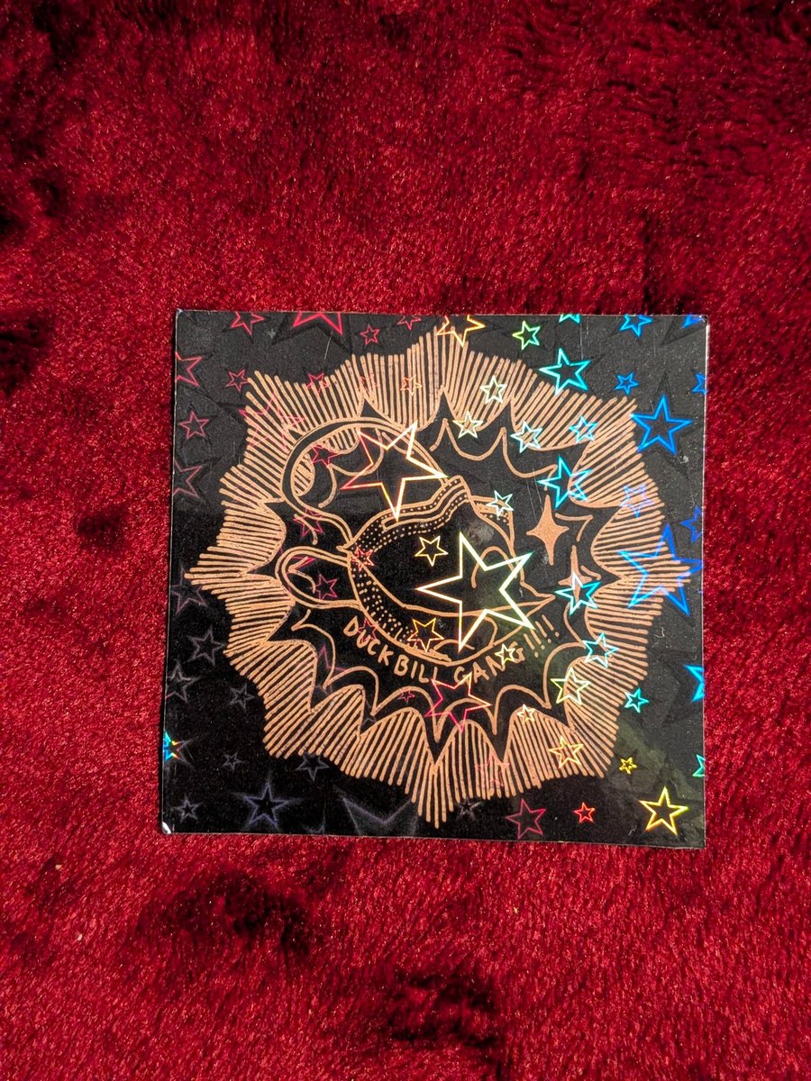 duckbill gang holographic star sticker