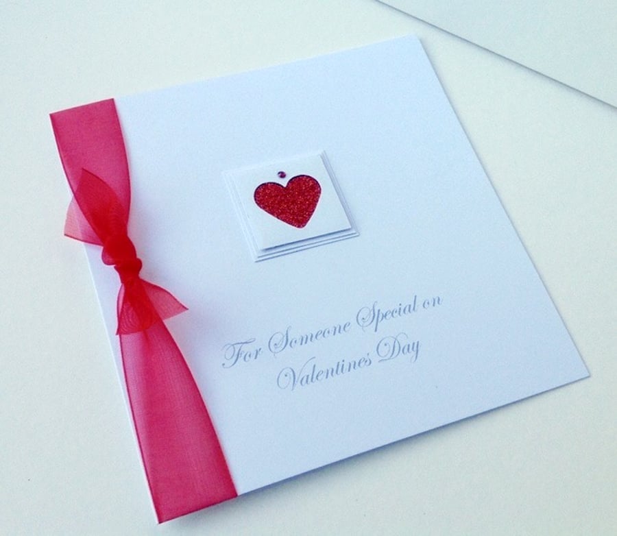 Valentine's Day,Handmade Card,Can Be Personalised,Someone Special.