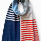 Striped and blocked Big Scarf
